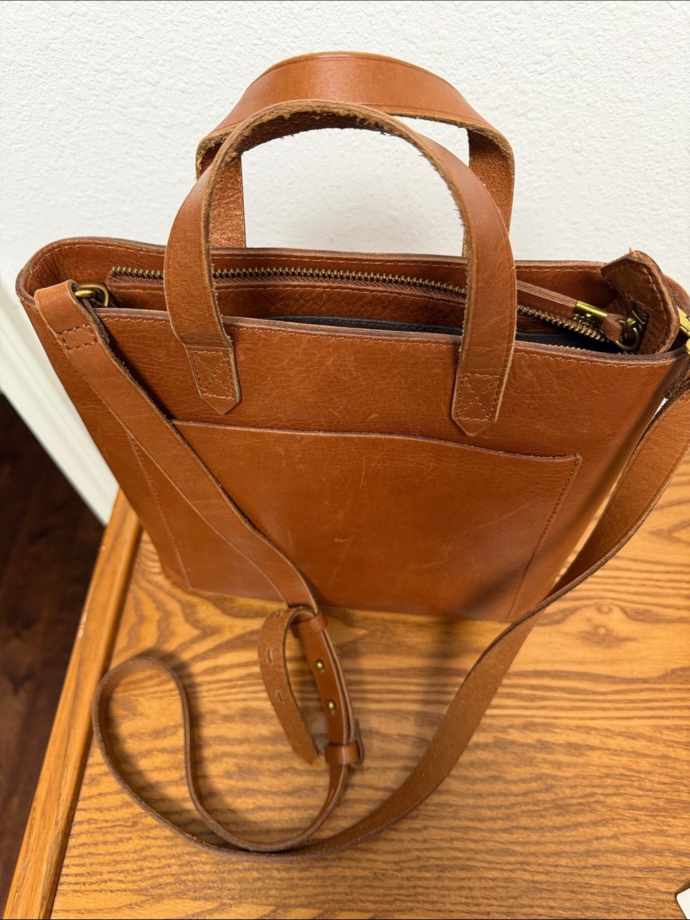 Madewell Transport Crossbody Brown Leather - Picture 2 of 8